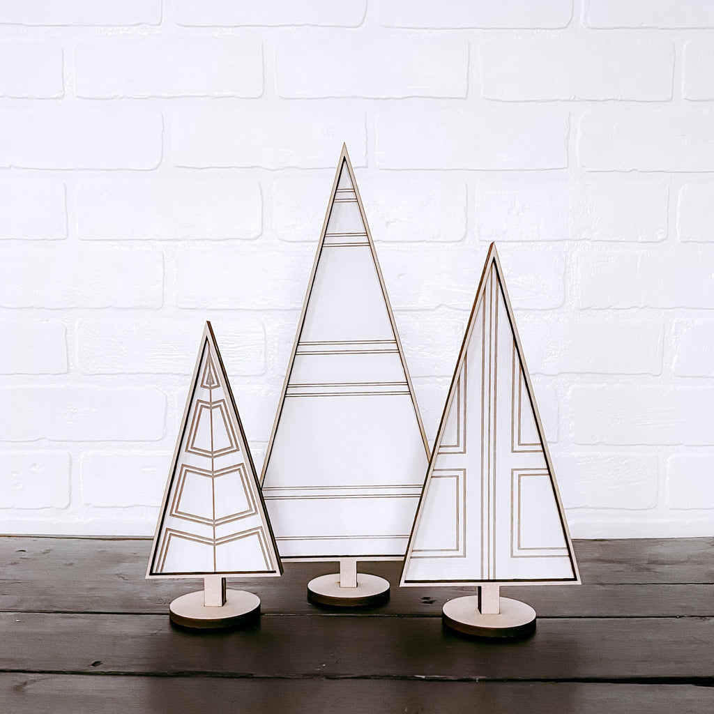 Antique Door Trees | White | Wood