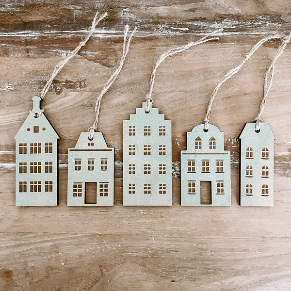 Dutch Village Set | Silver | Ornament