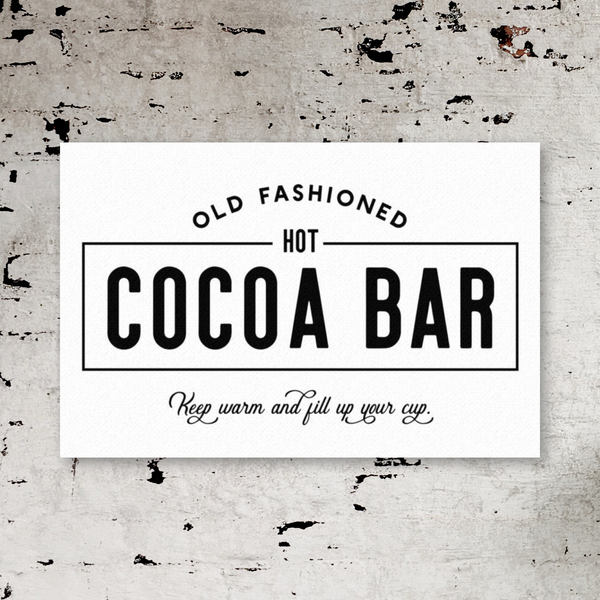 Cocoa Bar | Large | Canvas