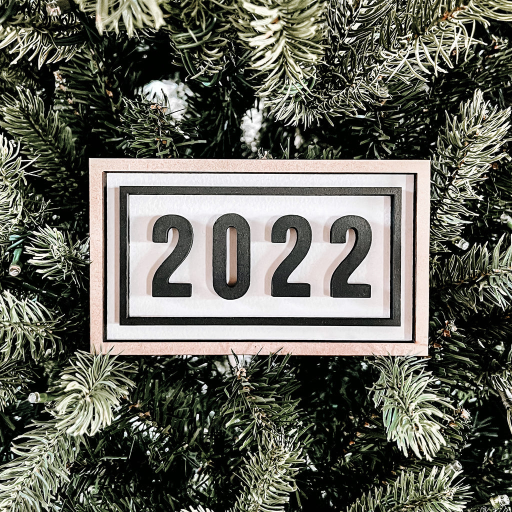 Mini Year Sign | Wood