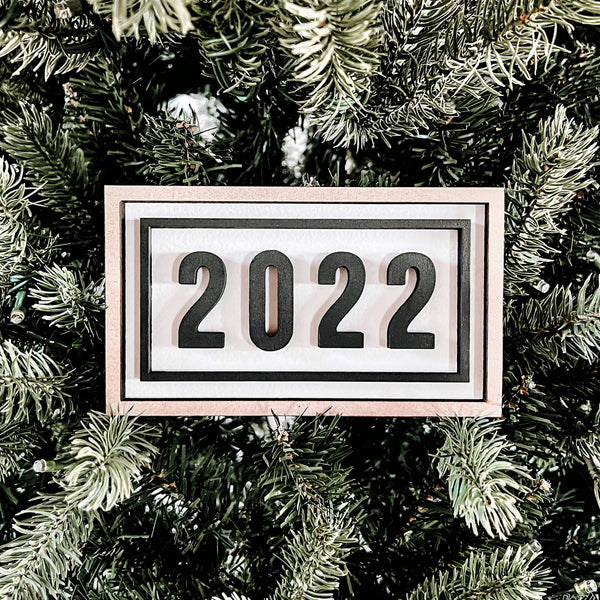 Mini Year Sign | Wood