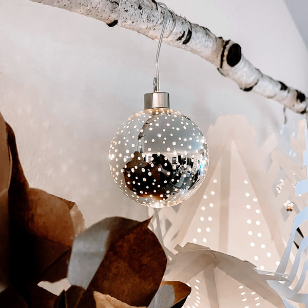Polka Dot Glass Bauble | Ornament
