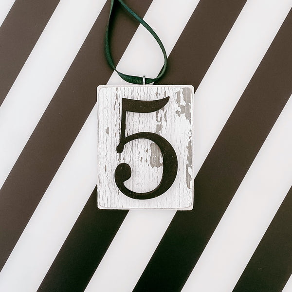Number Tag | Scandi Style | Ornament