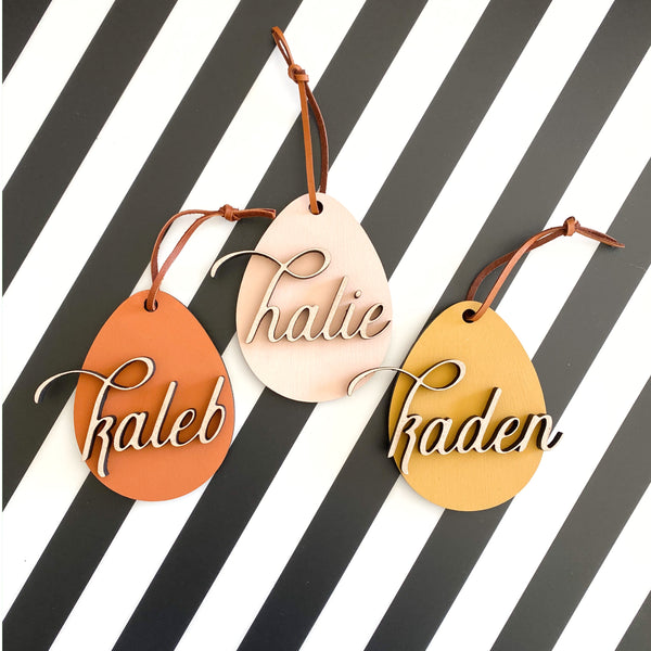 Custom Easter Tags | Wood