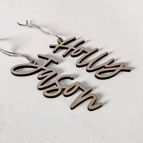 Name Tags | Ornament
