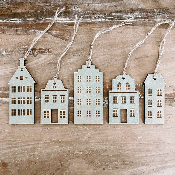 Dutch Village Set | Silver | Ornament