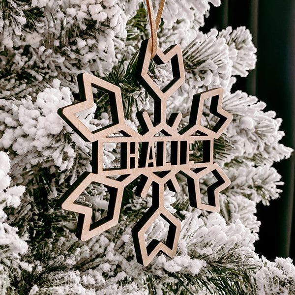Snowflake Name Tag | Ornament