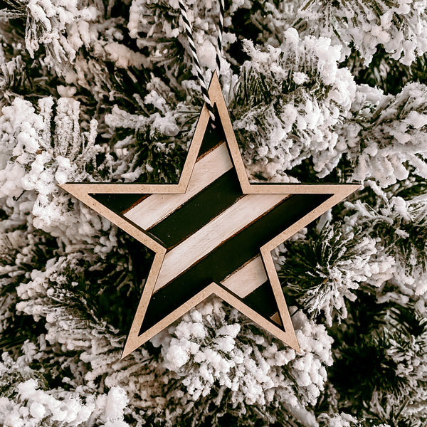 Shiplap Star | Black | Ornament