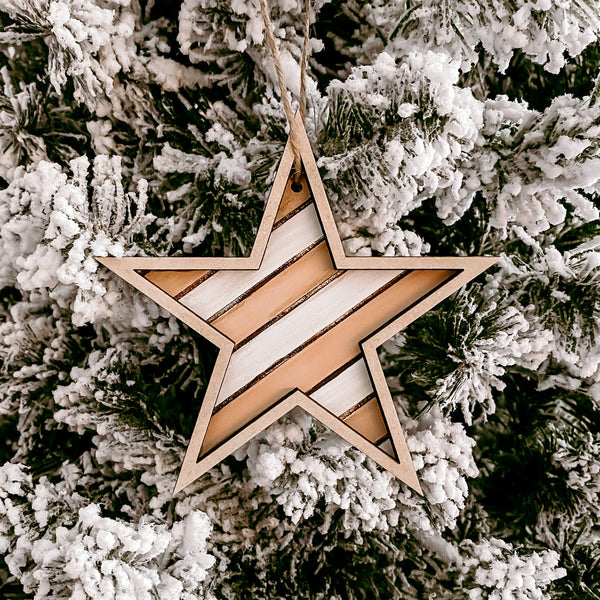 Shiplap Star | Pink | Ornament
